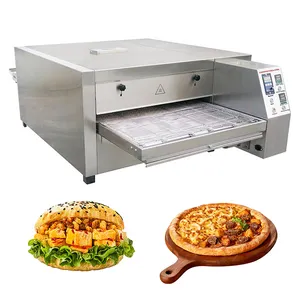 12 18 26 32 inci Oven Pizza konveyor Gas elektrik konveksi udara panas komersial untuk Restoran Makanan Cepat