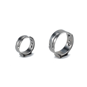 Abrazadera de Acero Inoxidable para Manguera PEX de Una Oreja, 17.9 y 23.3 mm, para Sellado de Tuberías - Product Image 2
