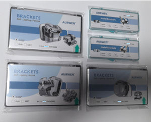 AURWEN Cuidado Bucal, Brackets de Acero Inoxidable Autoligables Activos con Diseño de Clip de Resorte para un Control Preciso del Torque, Brackets de <span class=keywords><strong>Ortodoncia</strong></span> - Product Image 3