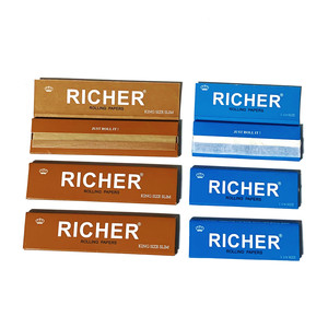 กระดาษมวนบุหรี่ริชเชอร์ คิงไซส์ สลิม และขนาด 1 1/4 สีน้ำตาลและสีน้ำเงิน - Product Image 2