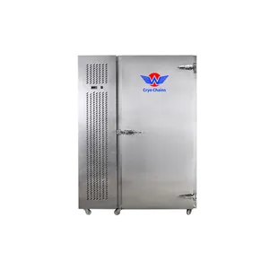 Evaporador de congelador rápido econômico 30 bandejas para sorvete de frutas vegetais e morango Durian Nuggets