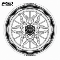 Jantes forgées personnalisables FGD 22 24 26 28 pouces avec face usinée, PCD 6x5.5 6x139.7 pour RAM Toyota Pickup tout-terrain