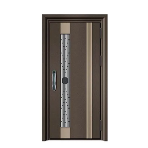 Foshan <span class=keywords><strong>porte</strong></span> d'ingresso a prova di fuoco porta d'ingresso Pivot anteriore in acciaio inox porta d'ingresso esterno - Product Image 6