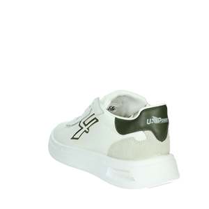 Zapatillas Deportivas para Hombre U Power UB20059 Blancas y Verdes de Lona, Zapatos Modernos - Product Image 2
