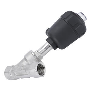 Vanne pneumatique à siège incliné en acier inoxydable 304, type Y, résistante aux hautes températures, DN25 32 40, pour vapeur - Product Image 2