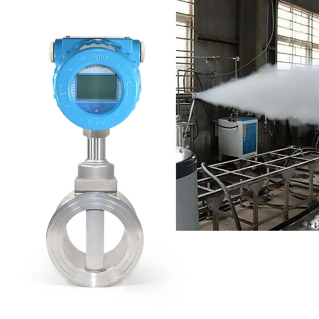 DN15 고온 디지털 가스 증기 물 측정 장치 소용돌이 유량계 센서 유량계