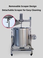 Marmite de cuisson inclinable à gaz avec agitateur pour sauces, machine automatique pour la préparation de pâte de chili et de pâte de tomate fraîche