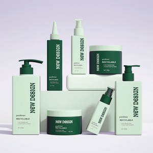 Luxury Custom Pet Plastic Shampoo Packaging Set Hair Oil Serum Spray Shampoo Hair Conditioner Bottle Set - Product Image 1