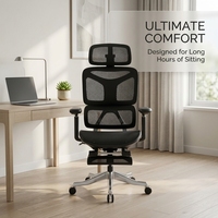 Chaise de bureau respirante AOR, séparation taille et dos, tissu maillé ignifuge, pédale rétractable, vente en gros usine