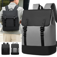 Nueva Mochila de Viaje para Hombre, Impermeable, de Cuero PU, para Computadora, Casual, Moderna, para Estudiantes, al por Mayor