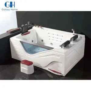 Hot Sale Jacuzzier Spa Corner Bathtub Low Prices Modern Soaking Tub Hot Tub Glass Whirlpool Sizes Hydro Massage Glass Bathtub