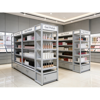 Vitrine à encens design avec éclairage LED, présentoir de parfum de luxe pour les magasins de cosmétiques de détail, OEM disponible