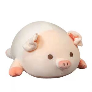 Vente en gros de jouets en peluche cochon personnalisables, oreiller cochon allongé anti-stress avec doublure en maille, pour cadeaux d'anniversaire, de festival, de campagne et de promotion - Product Image 6