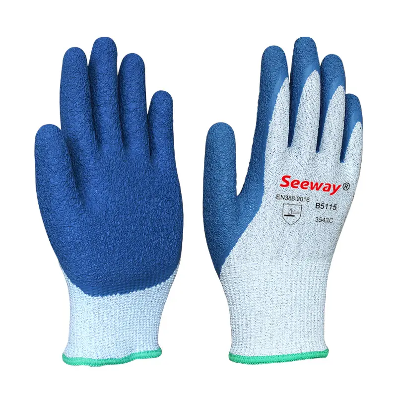 Seeway HPPE Anti Cut Latex Gloves Utility Latex for Construction China Manufactures