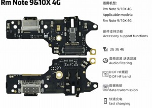 Placas de carga celular bảng sạc Flex sạc Flex cho Redmi Note 8t 9 4g 9 Pro 5g 9 10x4g 9S 10 4g - Product Image 4