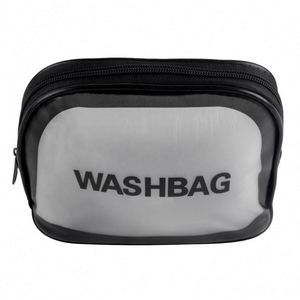 Customized Logo Waterproof PVC Cosmetic Bags Frosted Clear Plastic <b>Toiletry</b> <b>Storage</b> Bags - Product Image 5