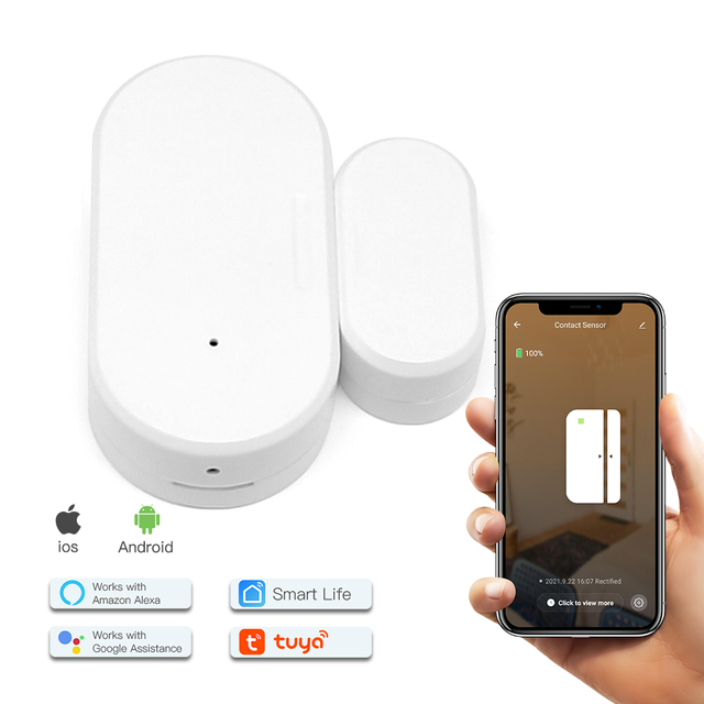 MVAVA Tuya Remote Control Window Door Sensors OEM Alarm Home Alarm Systems Wireless Burglar Home Window Door Alarm Zigbee Sensor