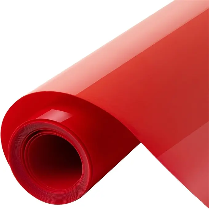 Rouleaux de vinyles de transfert de chaleur en vinyle rouge 3d Puff pour T-shirts