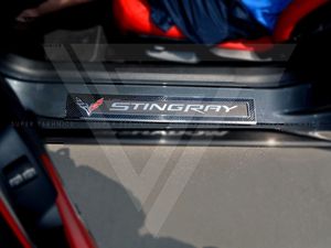 Seuil de porte en fibre de carbone pour <span class=keywords><strong>Chevrolet</strong></span> <span class=keywords><strong>Corvette</strong></span> C7 Z06 2015-2017 - Product Image 2