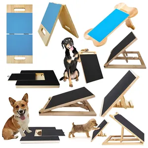 カスタムさまざまな形状の犬の爪ファイルボードスクラッチパッド折りたたみ式調節可能な木製の犬の爪ファイルボードスクラッチパッド