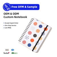 Carnet A5 Kawaii Pastel Scintillant avec Couverture en PP pour Filles, Fournitures Scolaires, Logo Personnalisé Imprimé, Vente en Gros