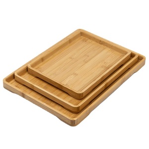 Bamboo Rectangular <b>Tray</b> 30x20x2.5 Cm For <b>Tea</b> Coffee Hotel Serving Multi Purpose <b>Tray</b> - Product Image 4