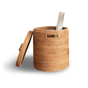 Panier à linge de rangement en rotin pour la maison décoration d'hôtel panier à vêtements couverture de rangement en osier faite à la main - Product Image 3