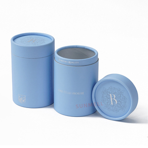 Tùy Chỉnh Cán Bóng Dập Nổi Cấp Thực Phẩm Giấy Xi Lanh Ống Hộp Các Tông Bao Bì Cho Cà Phê Canister Cho Cà Phê - Product Image 3