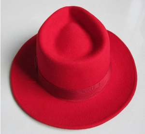 Sombrero Fedora Unisex de Lana H628B con Cinta y Pluma, Gorra de Jazz Personalizada, Sombreros Fedora de Fieltro para Invierno y Exteriores, Sombrero Homburg de Lana - Product Image 3