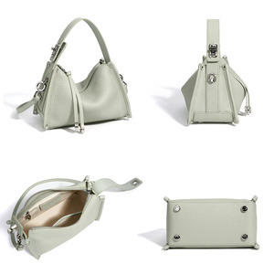 Bolso <span class=keywords><strong>de</strong></span> Mano <span class=keywords><strong>de</strong></span> Cuero Genuino <span class=keywords><strong>de</strong></span> Lujo para Mujer, Bolso Tote Geométrico <span class=keywords><strong>de</strong></span> Moda 2026, Bolso Bandolera <span class=keywords><strong>de</strong></span> Piel Vacuna Suave, Bolso Hobo Pequeño <span class=keywords><strong>de</strong></span> Diseñador - Product Image 3