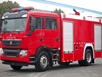 Sinotruk HOWO 4x2 Truk Pemadam Kebakaran Busa 8-Ton 6T Air 2T Busa Daftar Harga Pabrik CLW Group