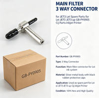 Filtre principal, connecteur 3 voies pour JET3 Lei, pièces de rechange pour Lei JET3 JET3 up GB-PY0905, pièces Cij pour imprimante jet d'encre