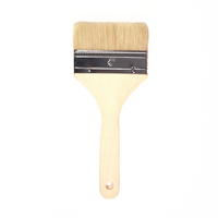 Pinceau plat en bois de haute qualité pour peinture, anti-chute de poils, pour dépoussiérage et peinture murale de grilles, approvisionnement en gros OEM