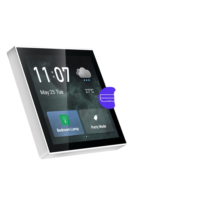 Tuya Smart Home Multi-functional Touch Screen Control Panel 4-inch In-wall  Central Control for Intelligent Scenes and Smart