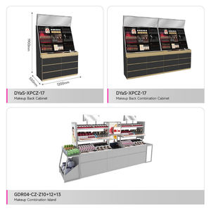 YZoS-UC-04 Espositore per Cosmetici Curvo in Legno, Scaffale Promozionale per Negozi di Bellezza e Design di Marchi di Lusso - Product Image 6