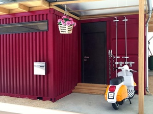 บ้านภาชนะบรรจุกาแฟแบบเคลื่อนย้ายโรงเหล็กสำเร็จรูปขยายได้พร้อมการใช้งานตู้สำหรับวิลล่าโรงแรม - Product Image 3