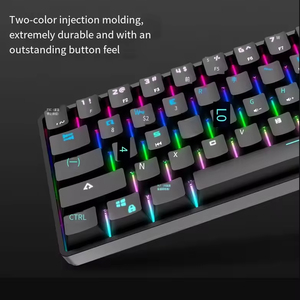 61-Key Luminous RGB Wireless Mechanical <b>Keyboard</b> with for 5.1 and USB Type-C for Business Office and Gaming - Product Image 5