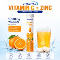 Comprimés effervescents de vitamine 1000 mg : Renforce l'immunité et la résistance, supplément vitaminique à haute teneur, saveurs personnalisées et disponibles