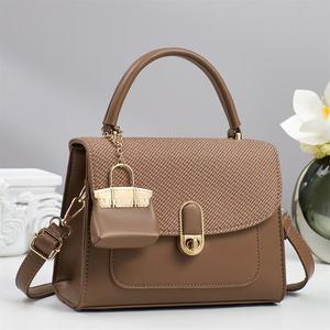Tas selempang trendi untuk wanita, tas tangan selempang bahu tunggal dua potong, tas Perdagangan Luar Negeri modis bahan PU untuk wanita - Product Image 3