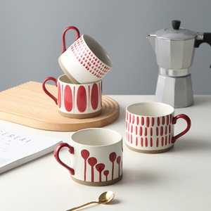 Taza de café de cerámica Vintage de 450Ml, taza decorativa de Espresso, novedad, regalo del Día de San Valentín, taza de té de agua de cerámica de gran capacidad - Product Image 6