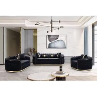 Canapé Chesterfield de luxe européen en velours blanc avec pieds or rose, capitonné, pour salon, ensemble de meubles de maison