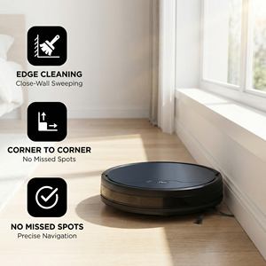 Robot aspirateur et serpillière intelligent, aspiration puissante 1000Pa, nettoyage humide et sec, balayage automatique pour la maison - Product Image 2