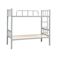Lit superposé en acier robuste sur mesure avec barrière de sécurité, échelle robuste, lit double en métal durable pour dortoir scolaire, auberge de jeunesse, personnel