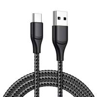 1M 2M 3M Nylon tressé charge rapide Usb Type C câble 3A 5A 60W USB C pour Macbook Samsung câble de données câble Micro Usb