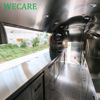 WECARE Remorque de bar mobile pour jus de citron, cocktails, kebab, burgers, pizzas et snacks, entièrement équipée