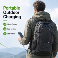 Cargador Solar USB Portátil y Flexible de 5W para Teléfono Celular, para Acampar al Aire Libre, Suministro de Energía de Emergencia
