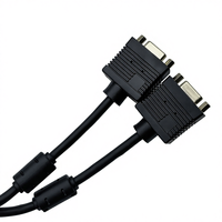 Cable COMTON VGA Macho a 2 Hembra DB9, Revestimiento de PVC, Conductor de Cobre Libre de Oxígeno, Blindaje de Aluminio/Lámina Metálica, 2 Metros de Longitud para Samsung