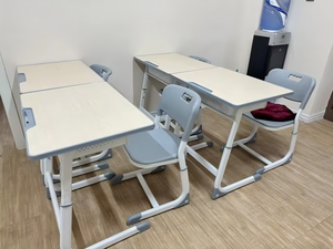 Miglior Set di Scrivania e Sedia in Metallo Personalizzabile per Studenti, Set di Sedie e Tavoli per Aule Scolastiche - Product Image 4