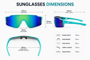 Lunettes de soleil de sport légères pour la course à pied et le cyclisme, avec logo personnalisé, monture sans bords, verres anti-UV UV400, résistantes au vent, pour VTT - Product Image 3