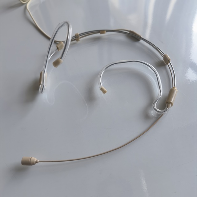 HM-4032 Professional Flexible Headset Condenser Microphones With  3Pin Le.mo Connector Retractable Headband MIC